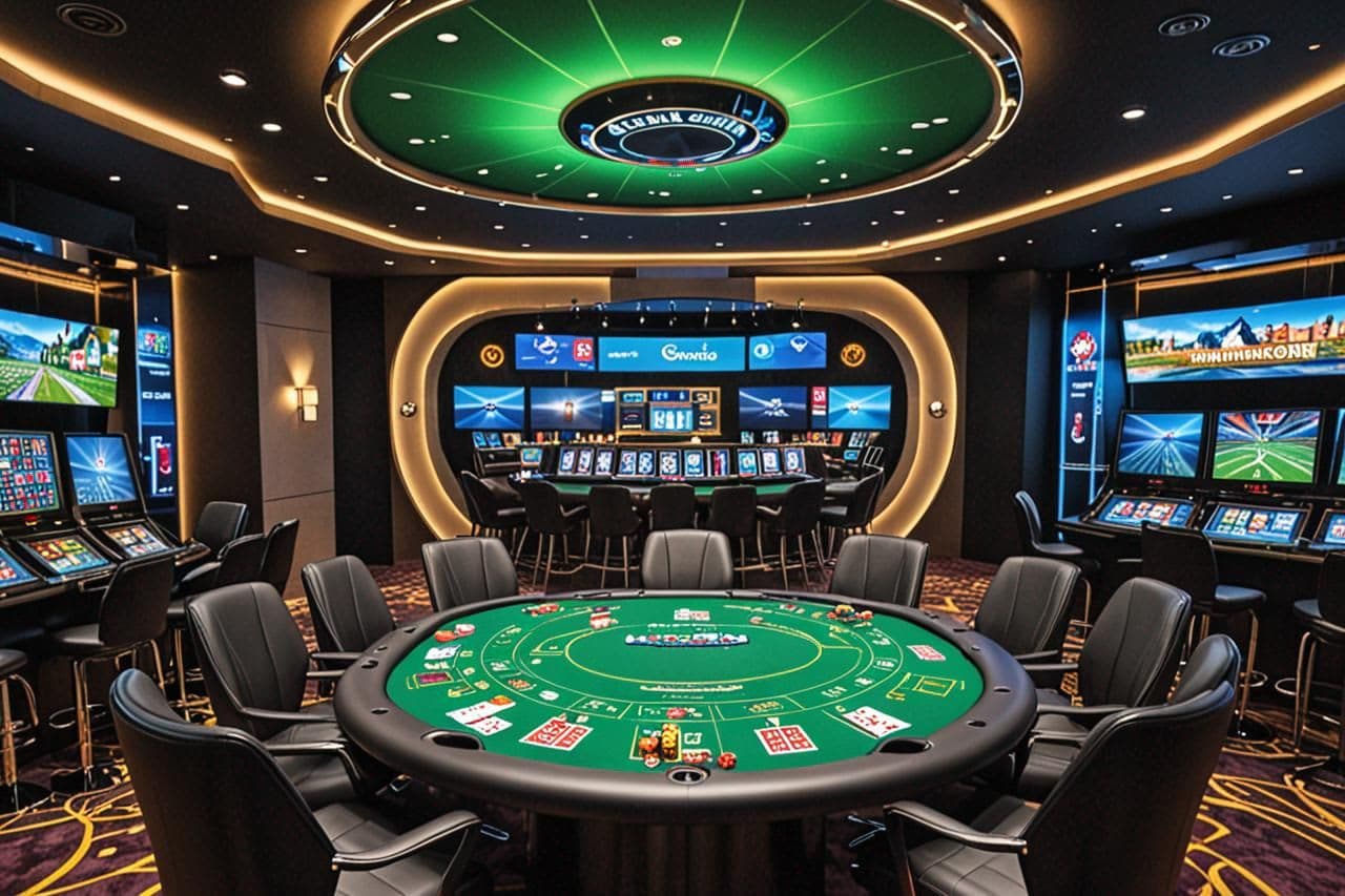 Grand Casino Luzern Ampēri Up Live Casino ar Stakelogic Chroma Key Studio Tech image